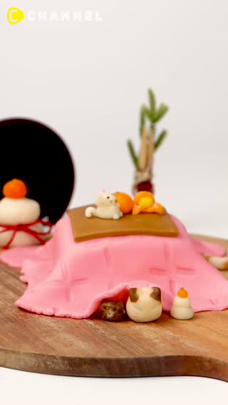Japanese New Year Marzipan Cake ♡