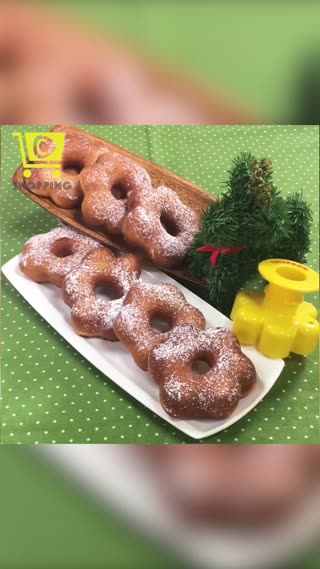 下午茶的不敗選擇~甜甜圈也能自己做！【花型甜甜圈模】