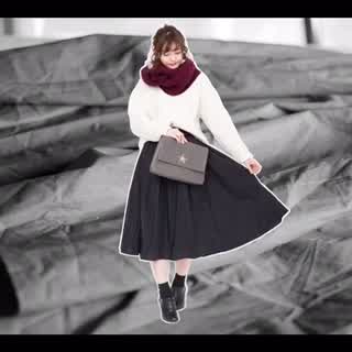 クリスマスコーデ第2弾‼︎高見えふんわりスカート着回し4パターン