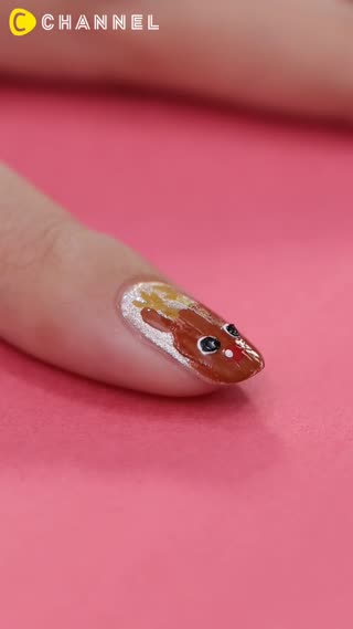 真っ赤なお鼻の〜♪トナカイネイル