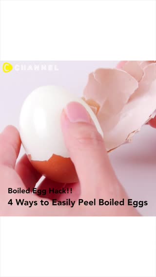4 Easy Ways to Peel Boiled Eggs