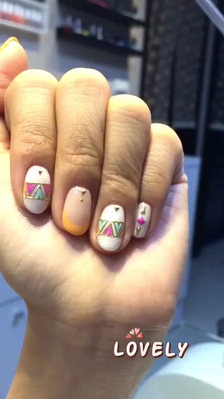 可愛俏皮♥夏日繽紛指甲～