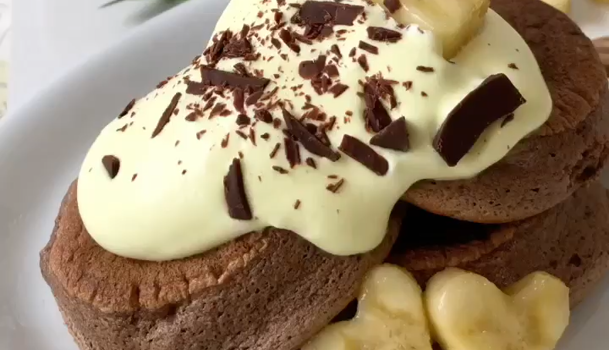 【展示のみ】パンケーキ チョコレート バナナ デコレーション♡ バッグチャーム 展示のみ】パンケーキ チョコレート バナナ デコレーション