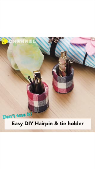 Easy DIY Hairpin & tie holder 