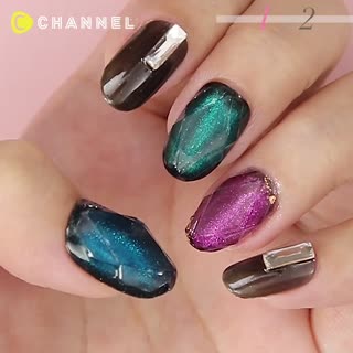 Deep Amethyst Jewel Nails