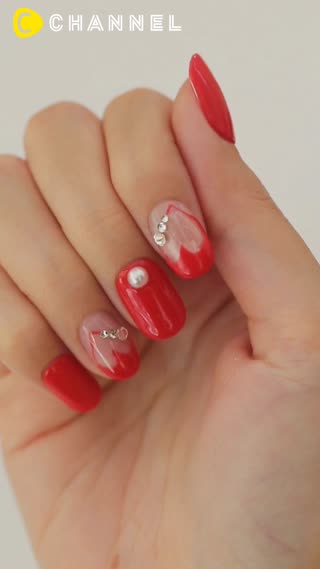 法式指彩的新常識♡可愛的愛心法式指彩