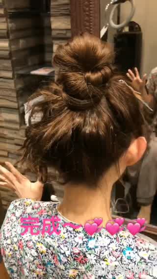 今の時期から使える！美容師さんに教えてもらった簡単お団子アレンジ(^o^)