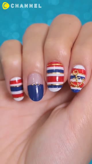 特色指彩♥當法國國旗躍上指尖