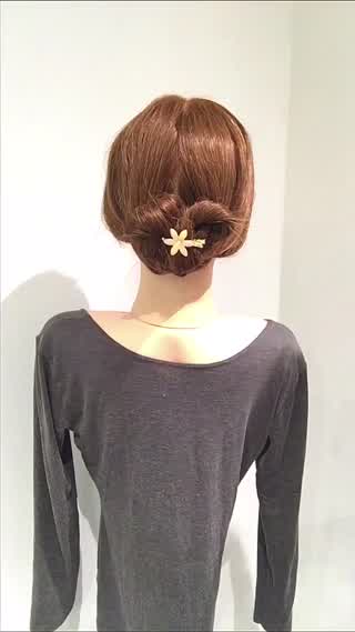 逆くるりんぱが使いやすい‼️襟足たるまない簡単アップアレンジです‼️