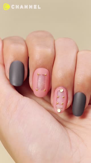 See-Through Matte Nail Art