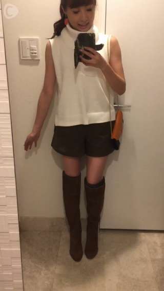 LAGUNAMOONのタートルネックニットで秋コーデ♡