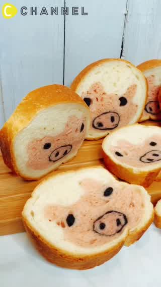 小豬年來了，來做小豬土司吧