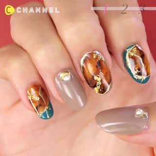 Tortoiseshell Nail Art