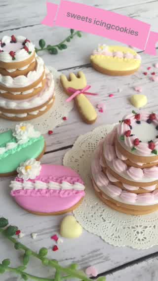 カラフル可愛い！sweetsのアイシングクッキー