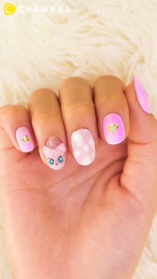 ネコ好き必見！ふわふわもこもこのネコネイル