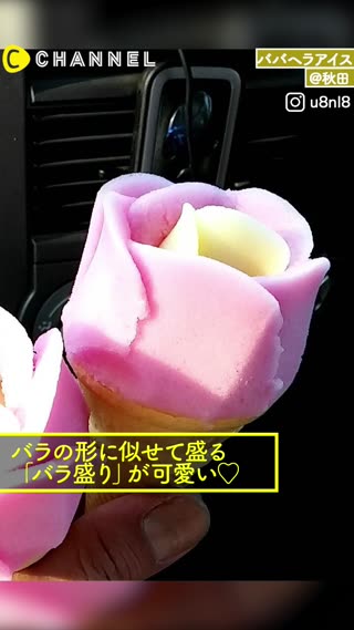 カラフルフォトジェニック♡秋田名物ババヘラアイス！