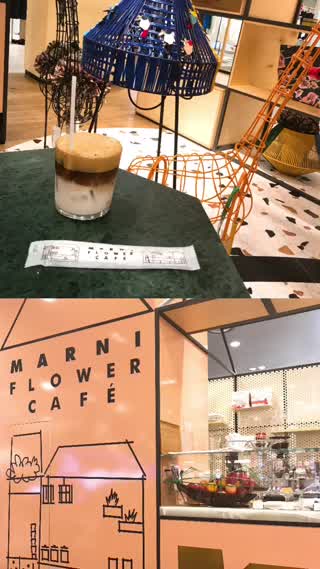 オシャレすぎる！！！色合い豊かな阪急梅田のMARNI CAFE！