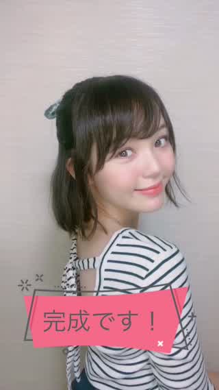 寝癖がついたままでも可愛くなれるハーフアップ！