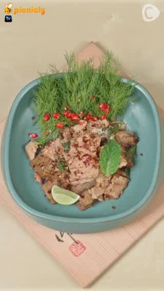 ลาบทรงเครื่อง ใช้ หม้อหุงข้าว