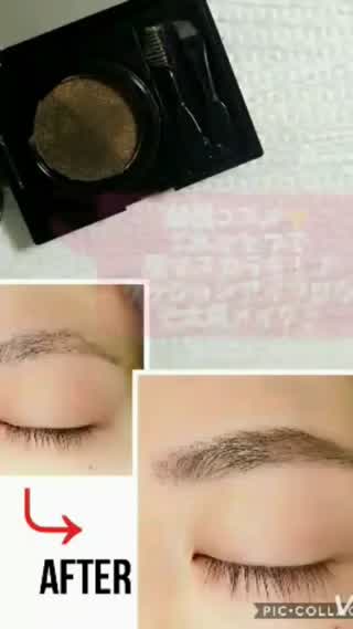 クッションアイブロウで太眉メイク♪