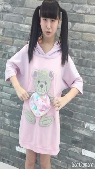 山田なみのKAWAIIアンテナ『スウェットワンピース』くまさんコーデ☆