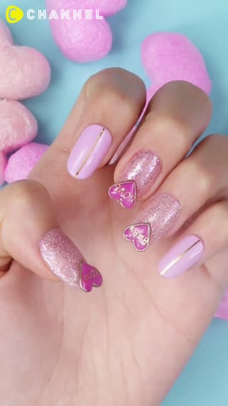 เพ้นท์เล็บหัวใจคาวาอี้ น่ารักดูดีสไตล์