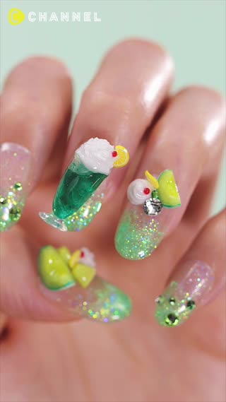 อลังการงานเล็บ ครีมโซดา 3D