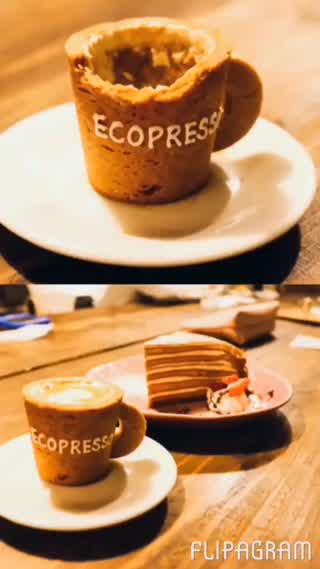 カップまで食べられる！エコプレッソ*\(^o^)/*R・J CAFEさん！