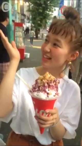 柴田紗希☆原宿にあるかき氷カフェ&バーのyeloに友達3人で行って来ました♪