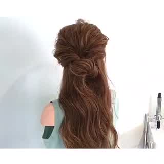 思わず見惚れてしまう‼️簡単knotノットアレンジ