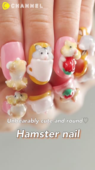 Unbearably Cute And Round Hamster Nail C Channel