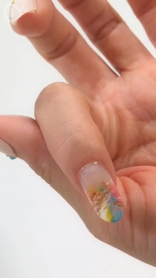 閃閃發亮★用眉刷也能畫出指彩？Part3