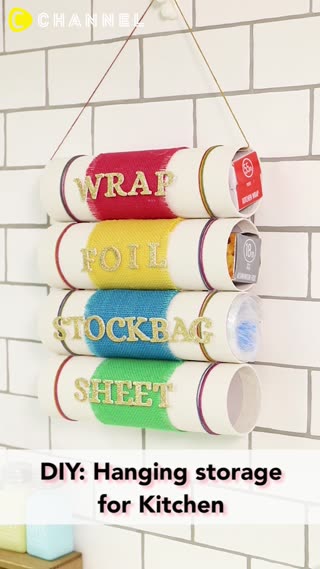 Easy DIY! Kitchen Storage Ideas