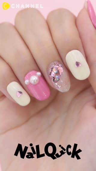 ぷかぷかハートにキュン♡アクアリウムネイル