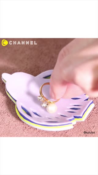 DIY Bird Seed Jewelry Plate