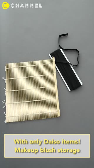 With Daiso items! Makeup blush storage