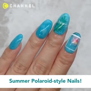 Summer Polaroid-style Nails!