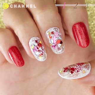 Beautiful Winter Snowflake Nails☆