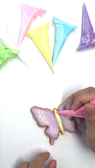 【Flower Butterfly】KUNIKAのアイシングクッキー