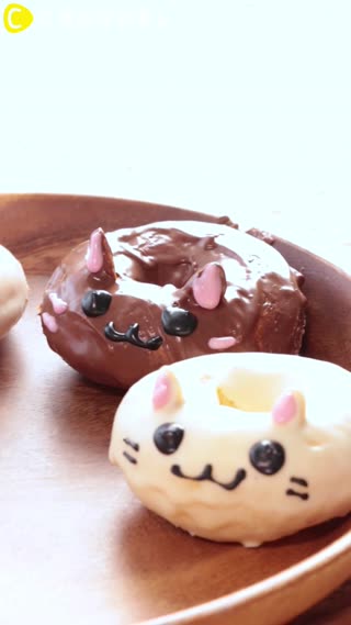 不用炸的喵喵叫又簡單的！貓咪甜甜圈