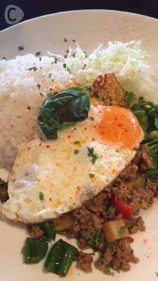 夏限定☆渋谷カワラカフェで頂くさっぱりガパオライス