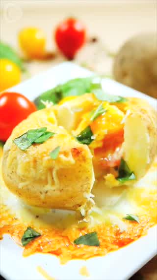 มาทำมันฝรั่งอบชีสเก๋ๆ กัน