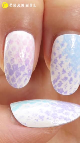 Easy Mermaid Tail Nails🧜‍♀️