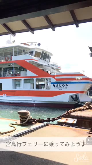 フェリーで宮島へ♪
