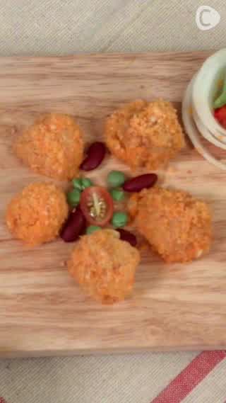 ชีสบอลทอด กรอบนอกเยิ้มใน