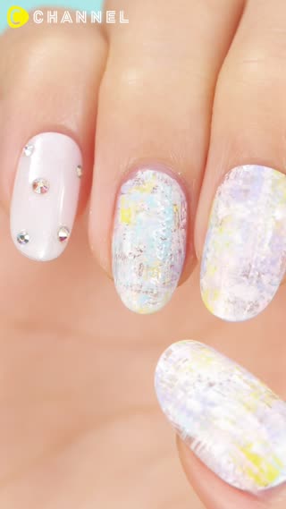 Tweed Nails with a Dental Brush!