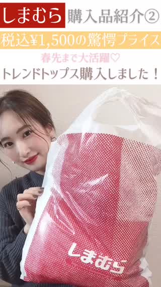 【しまむら】購入品紹介②春先まで大活躍の¥1,500トレンドトップス