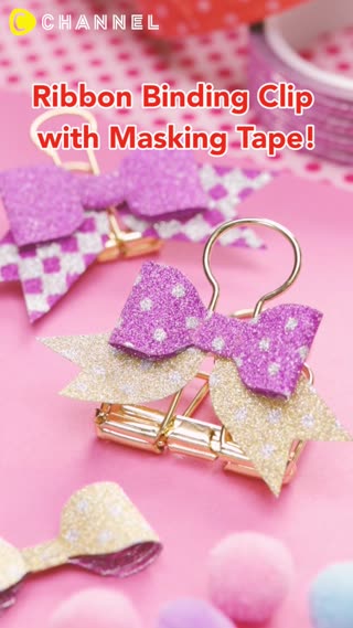 Ribbon Binding Clip with Masking Tape!