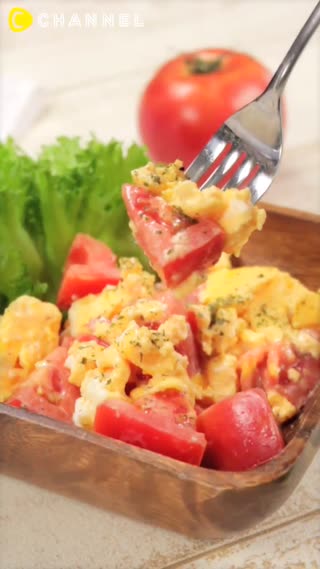 2分鐘就完成♪番茄蛋沙拉