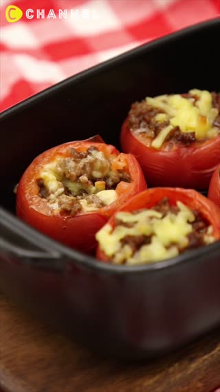 มะเขือเทศชีสบอมบ์ อัดแน่นไปด้วยความอร่อย